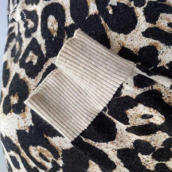 INC International Concepts Leopard Print Lightweight Sweater, Size Small - Picture 5 of 9